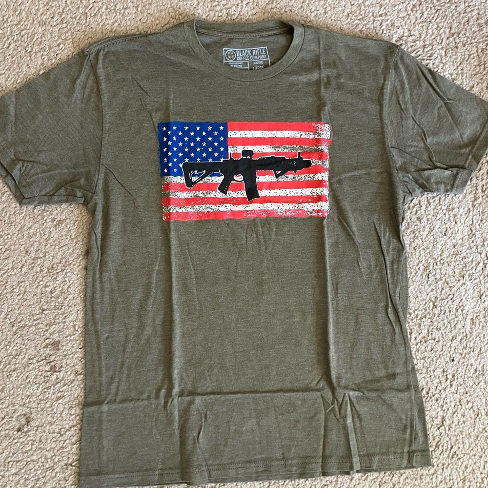 Black Rifle Coffee Co. T-Shirt - men’s Large (OD GREEN)